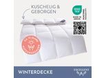 Daunenbettdecke EXCELLENT "VENEDIG, Bettdecken für Sommer und Winter, Decke", weiß, B:135cm L:200cm, Bezug: 100% Baumwolle. Füllung: 90% Daunen, 10% Federn, Bettdecken, Daunenbettdecke, Bettdecke 135x200 cm, 155x220cm und weitere Größen, Made in Germany