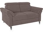 2-Sitzer SIT & MORE "Arngast", grau (taupe), B:156cm H:84cm T:93cm, Sofas, 2-Sitzer, inklusive Federkern und Kopfteilverstellung