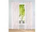 Gardine OTTO HOME "Dimona" Gr. 4, orange (creme, terra), B:140cm H:245cm, Voile, Polyester, Gardinen, Gardine, 2er-Set, Bestseller, Polyester, Wellen, Topseller