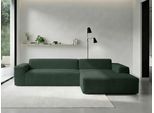 Ecksofa WERK2 "Zeus-XL 311 cm breit, bequemes Mega-Sofa in L-Form, große Sitztiefe", grün (moosgrün), B:311cm H:70cm T:210cm, 90% Polyester, 10% Nylon, Sofas, Ecksofa, Curvy-trend Cord Big-Sofa mit 210 cm XXL-Ottomane für 2 Personen