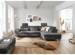 Ecksofa DIE PLANBAR "Ottomane MP-IN14007 L-Form, Breite 306 cm", grau (anthrazit), B:306cm H:84cm T:197cm, 100% Polyester, Sofas, Ecksofa, wahlweise mit Schlaffunktion und verstellbaren Kopfstützen, in Cord