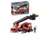 Konstruktions-Spielset PLAYMOBIL "Feuerwehr-Leiterfahrzeug (72192), City Action", bunt, Spielbausteine, Kinder, Kunststoff, Konstruktions-Spielset, mit Licht- und Soundeffekten