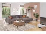 Ecksofa COTTA "Komaris L-Form, B: 244 cm", grau, B:244cm H:72cm T:166cm, 94% POLYESTER (PES) 6%POLYAMID (PA), Sofas, Ecksofa, mit Kopfteilverstellung, optional Schlaffunktion, Bettkasten & Licht