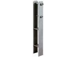 H-Pfostenanker WEKA, silber (silberfarben), B/H/T: 60cm, Metall, Bodenanker, H-Pfostenanker