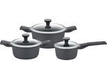 Topf-Set GSW "Easy Click", schwarz, Töpfe, Topf-Set, Induktion
