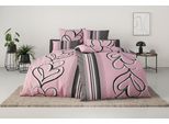 Bettwäsche OTTO HOME "Area in Gr. 135x200 oder 155x220 cm", rosa (rosa, grau), B/L: 155cm x 220cm, 1 Stk., 1 Stk., Linon, B/L: 80cm x 80cm, 2, Linon, Obermaterial: 100% Baumwolle, Bettwäsche, Bettwäsche, Bettwäsche in verschiedenen Qualitäten