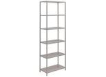 Carryhome Regal , Kaschmir , Metall, Holzwerkstoff , 6 Fächer , 60x183x33 cm , Bsci , stehend, In verschiedenen Grössen erhältlich , Wohnzimmer, Regal, Bücherregale