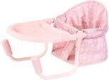 Puppenmöbel BAYER "Puppentischsitz", rosa mit herzen, Puppenmöbel, KinderB:23,5cm H:24,5cm T:39cm, Kunststoff, Metall, Polyester, Puppenmöbel, B:23,5cm H:24,5cm T:39cm