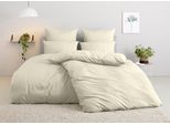 Bettwäsche OTTO HOME "Desner 100% Microfaser, extra weich, allergikerfreundlich", beige (sand), B/L: 155cm x 220cm, 1 Stk., 1 Stk., Microfaser, B/L: 80cm x 80cm, 2 Stk., Microfaser, Obermaterial: 100% Polyester, Bettwäsche, Bettwäsche, Premium Qualität, uni, schnell trocknend, pflegeleicht, ab 135x200 cm