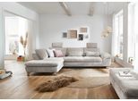 Ecksofa DIE PLANBAR "Ottomane MP-IN14007 L-Form, Breite 306 cm", beige (ecru), B:306cm H:84cm T:197cm, 100% Polyester, Sofas, Ecksofa, wahlweise mit Schlaffunktion und verstellbaren Kopfstützen, in Cord