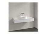 Villeroy und Boch Antao Waschtisch-Unterschrank K10050GF 120x19x50cm, Hahnloch, Waschbeckenplattenfarbe Lack, glossy white lacquer
