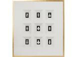Bild KARE DESIGN "Objektbild Ancient Art Nove 100x110cm", weiß (farbe bild(er): goldfarben), B:100cm H:110cm T:6cm, Glas, Massivholz, Bilder, Bild