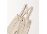 Hosenträger IDO "BABY BOY TROUSERS", Jungen, Gr. 6, beige, Leinen, Hosenträger Hosenträger