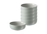 Schale RITZENHOFF & BREKER "Müslischalen Jasper ø 14.0 cm 6er Set", grün (mint), L:14cm, Schüsseln, Schale