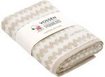 Handtuch VOSSEN "CHARLIE BROWN", beige (tibet), B:50cm L:100cm, Jacquard, Baumwolle, Handtücher, Handtuch, trendiger Jacquard im Zick-Zack Design