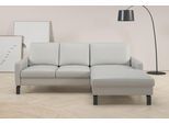 Ecksofa HOME AFFAIRE "Lecce, L-Form, Federkernpolsterung, Breite 224 cm", grau, B:224cm H:86cm T:164cm, 100% Polyester, Sofas, Ecksofa, inkl. saugroboterfreundliche Höhe & schmale Armlehnen