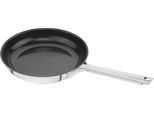 Bratpfanne ZWILLING "TrueFlow", schwarz (silberfarben, schwarz), B:24cm H:8,6cm L:45cm Ø:24cm, Pfannen, Bratpfanne, Keramik-Antihaftbeschichtung, 18/10 Edelstahl, Rostfrei, Induktion