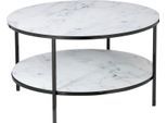 Couchtisch SALESFEVER "Caorle Coffeetable im minimalistischen Stil", schwarz-weiß (weiß, schwarz, schwarz, weiß), B:80cm H:45cm T:80cm, Tische, Couchtisch, Eleganz trifft Stil: Tischplatten in Marmoroptik