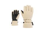 Skihandschuhe ZIENER "LALEA-Z GORE‑TEX PrimaLoft MÄDCHEN", Damen, Gr. 3, soft taupe, Materialmix, Handschuhe Skihandschuhe, wasserdicht, winddicht, atmungsaktiv, extra warm durch PrimaLoft