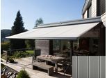 Kassettenmarkise WISMAR "Classic S-Compact", grau (grau, schwarz), B:450cm, Polyacryl, Markisen, Kassettenmarkise, Breite: 450 cm, Ausfall: 300 cm