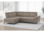 Ecksofa SIT & MORE "Vanity L-Form, B: 254 cm, mit Sitz-, Kopf- und Armteilverstellung", beige (taupe), B:254cm H:84cm T:197cm, 100% Polyester, Sofas, Ecksofa, Couch optional mit Schlaffunktion & Bettkasten