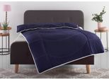 Microfaserbettdecke OTTO HOME "Microlux, Bettdecke 135x200 cm und Übergrößen bis 240x220cm", blau, B:155cm L:220cm, Bezug: 100% Polyester. Obermaterial: 100% Polyester. Füllung: 100% Polyester, Bettdecken, Microfaserbettdecke, fest versteppter Bezug - keine Bettwäsche nötig, Sommer, Winter