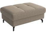 Polsterhocker SIT & MORE "Vanity, B: 103 cm", beige (taupe), B:103cm H:45cm T:69cm, 100% Polyester, Hocker, Polsterhocker