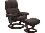 Relaxsessel STRESSLESS "Mayfair", braun (chocolate paloma), B:75cm H:99cm T:73cm, Leder BATICK: BATICK ist ein leicht korrigiertes, durchgefärbtes und genarbtes Möbelleder, bei dem die meisten Unebenheiten und Spuren in der Regel entfernt wurden.;Leder PALOMA: PALOMA ist ein durchgefärbtes Semianilin-Möbelleder mit natürlicher Narbung.;ROHLEDER Stoff Q2 FARON: Ein fester zuverlässiger Bouclé mit e