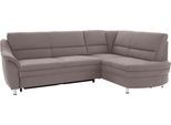 Ecksofa SIT & MORE "Cardoso L-Form", grau (steel), B:250cm H:90cm T:175cm, Luxus-Microfaser (90% Polyester, 10% Polyamid);Flachgewebe (100% Polyester);Struktur (100% Polyester), Sofas, Ecksofa, mit Federkern, wahlweise mit Schlaffunktion und Schubkasten