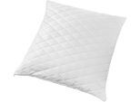 Microfaserkissen CENTA-STAR "Famous", weiß, B:80cm L:80cm, Bezug: 100% Baumwolle. Füllung: 100% Polyester, Kopfkissen, Microfaserkissen