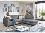 Ecksofa DIE PLANBAR "MP-IN19027 L-Form", grau, B:261cm H:82cm T:220cm, 100% Polyester, Sofas, Ecksofa, wahlweise mit Schlaffunktion, mit Kaltschaum