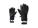 Skihandschuhe ZIENER "GELLDO-Z GORE-TEX PrimaLoft", Herren, Gr. 10, schwarz, Materialmix, Handschuhe Skihandschuhe, wasserdicht, winddicht, atmungsaktiv, extra warm, Lederanteile