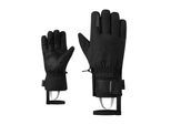 Skihandschuhe ZIENER "GUULSI-Z GORE-TEX + GORE‑TEX plus warm", Herren, Gr. 9, schwarz, Materialmix, Handschuhe Skihandschuhe, wasserdicht, winddicht, atmungsaktiv, extra warm