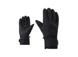 Skihandschuhe ZIENER "KHANIA-Z PrimaLoft DAMEN", Damen, Gr. 7.5, schwarz, Kunstfaser, Handschuhe Skihandschuhe, wasserabweisend, windabweisend, extra warm, weich