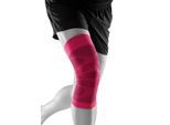 Kniebandage BAUERFEIND "Sports Compression Knee Support", Gr. XL, pink, Obermaterial: 57% Baumwolle, 41% Polyester, 2% Elasthan, Bandagen Kniebandage, für Basketball, beidseitig tragbar