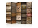 artgeist , Braun, Beige , Holz, Textil , Kiefer , massiv , Holzoptik , 225x172x3 cm , Motiv auf Vorderseite ,