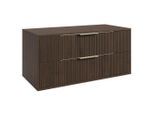 Badplaats Waschbeckenunterschrank, Eiche, Weiß, Holz, Rechteckig, 100x46x46 cm, Badezimmer, Badezimmerschränke, Waschbeckenunterschränke