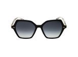 Tommy Hilfiger Th 2213/s 0807 9o Glänzende Schwarze/graue Farbverlaufs-sonnenbrille Für Damen