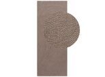 Hanse Home Läufer Calmio, Taupe, Textil, Struktur, rechteckig, 80x200 cm, für Fußbodenheizung geeignet, in verschiedenen Größen erhältlich, pflegeleicht, strapazierfähig, Teppiche & Böden, Teppiche, Teppichläufer