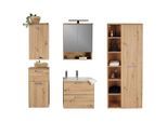 Ondega , Eiche Artisan , Holzwerkstoff , 1 Schublade(n),2 Schublade(n) Schubladen , 166x168.5x47 cm ,
