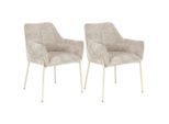 Mid.you , Beige , Holz, Metall, Textil , Pappel , Sperrholz , 62x83x62 cm ,