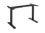 Möbelix , Schwarz , Metall , 107.5-175x69-115x60 cm ,