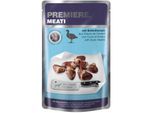 PREMIERE Meati Nassfutter Hund Adult, Entenherzen 20x500 g
