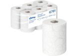 Kleenex® Rollenpapiertücher Ultra Slimroll 6781, 2-lagig, 6 Rollen á 100 m, weiß