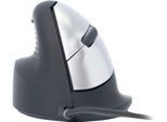 R-Go Tools Vertikalmaus HE Break, kabelgebunden, Pausenindikator, USB-Anschluss, schwarz, Größe M, 5 Tasten, für Linkshänder