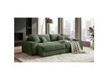 P & B Bigsofa , Grün , Kunststoff , Füllung: Schaumstoffflocken,Schaumstoffflocken,Schaumstoffflocken , 300x70x180 cm , Rücken echt , Wohnzimmer, Sofas & Couches, Bigsofa
