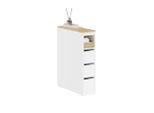 SoBuy Nischenschrank, Weiß, Holzwerkstoff, 20x82.5x60 cm, Badezimmer, Badezimmerschränke, Midischränke