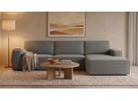 LOUNGE Ecksofa in Dunkelgrau von BRUNO | Groß, bequem & seitlich ausklappbar