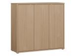 Carryhome Schuhschrank, Eiche, Kunststoff, 8 Fächer, 109.2x99.1x34.9 cm, Typenauswahl, stehend, Garderobe, Schuhaufbewahrung, Schuhschränke