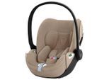 cybex Platinum Babyschale Cloud T i-Size Plus, Beige, Textil, 44x46.5x64.5 cm, abnehmbarer und waschbarer Bezug, ergonomischer Tragebügel, höhenverstellbare Kopfstütze, Sonnendach, integriertes Gurtsystem, optimaler Aufprallschutz, Seitenaufprallschutz, verstellbare Sitz- Schlafpositionen, Reboardsystem, 3-Punkt-Gurt, Baby on Tour, Babyschalen, Babyschalen